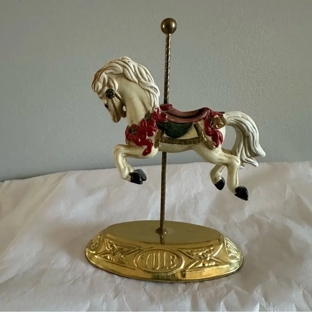 HOUSE of LLOYD Vintage CAROUSEL Porcelain HORSE Figurine 1990